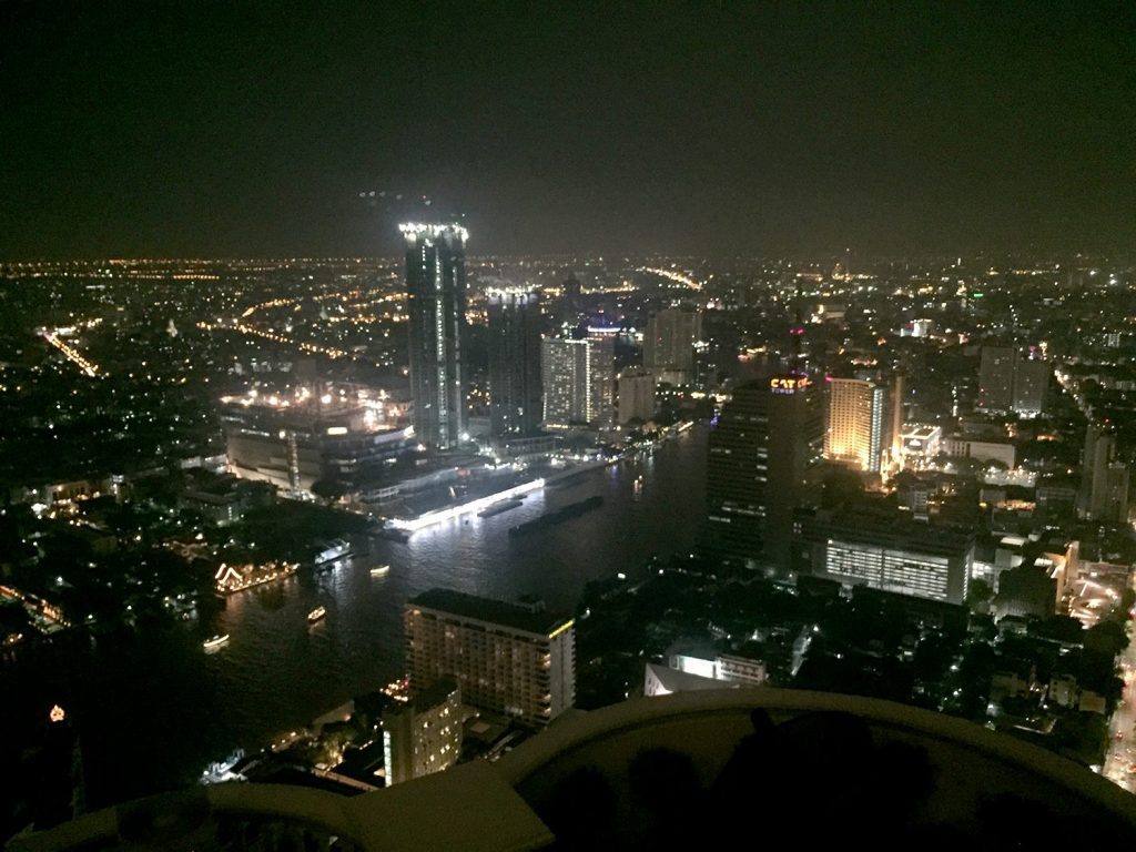 曼谷泰国空中酒吧视图