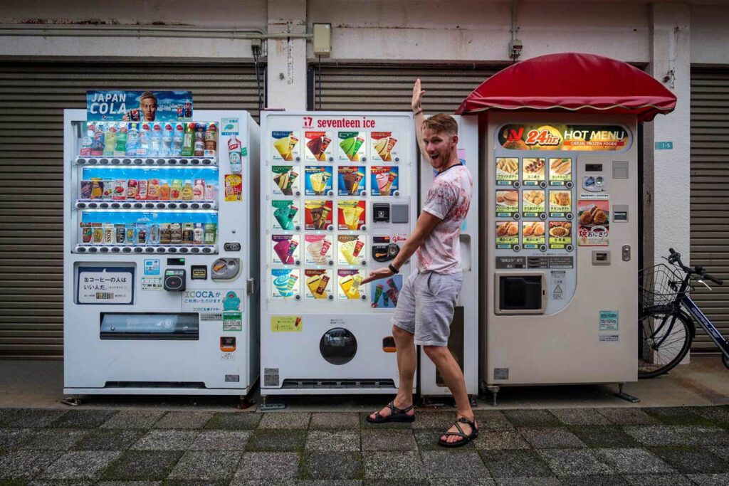 日本的自动售货机