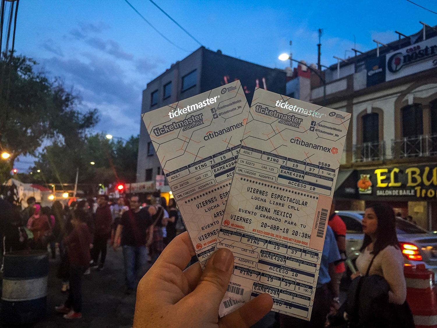 墨西哥城的Lucha Libre没有旅游票
