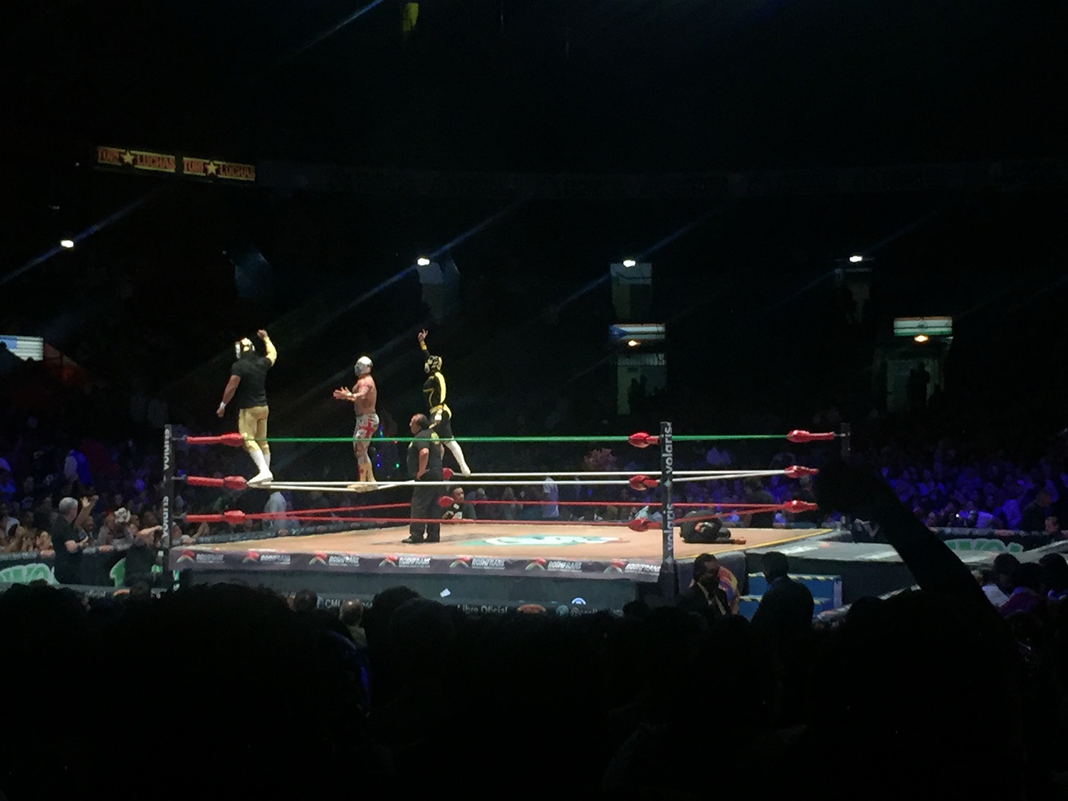 墨西哥城的Lucha Libre没有巡回赛摔跤场
