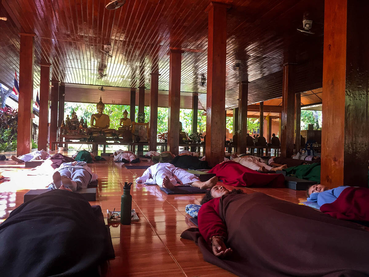 冥想静修泰国森林修道院wpa Tam Wua铺设冥想