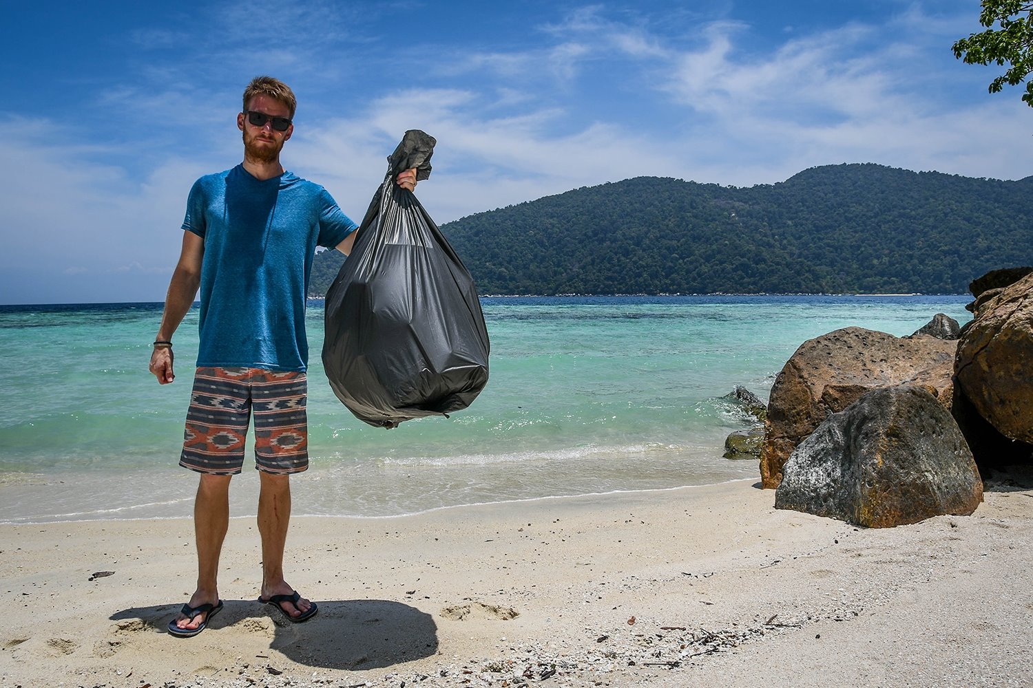 泰国可持续旅游提示海滩清华体会最新登录网站理垃圾英雄