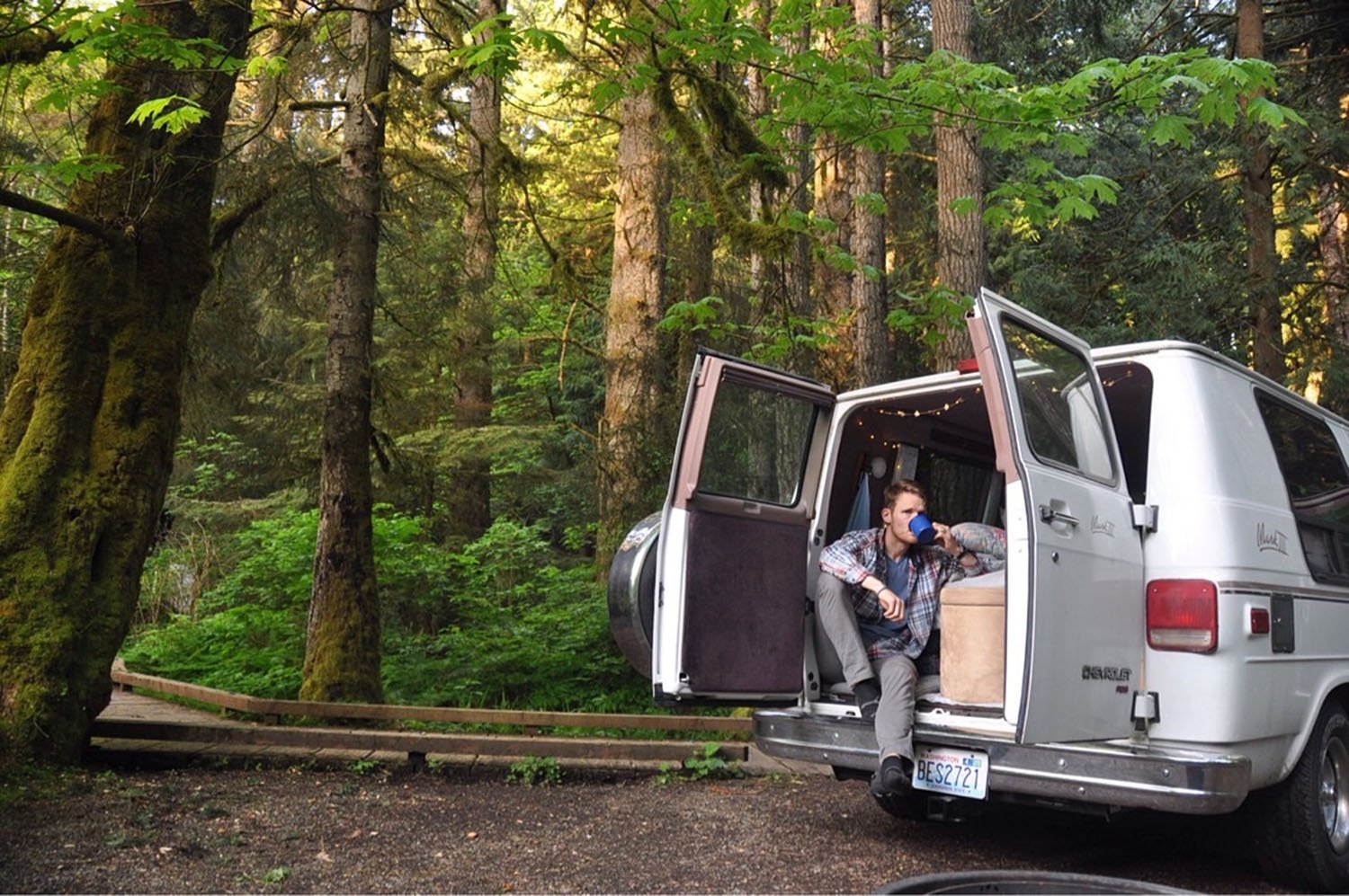 《Van Life Q&A Van in Woods