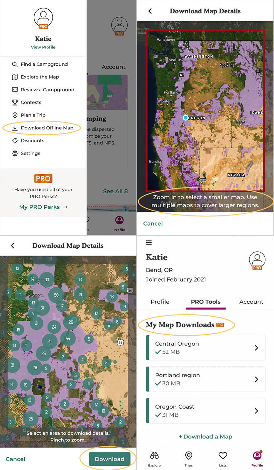 Dyrt App |离线地图