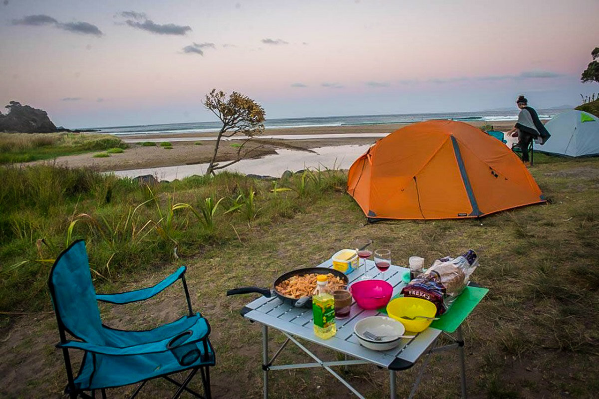 新西兰Campsite: Sandy Bay Beach Carpark | Image by Bailey