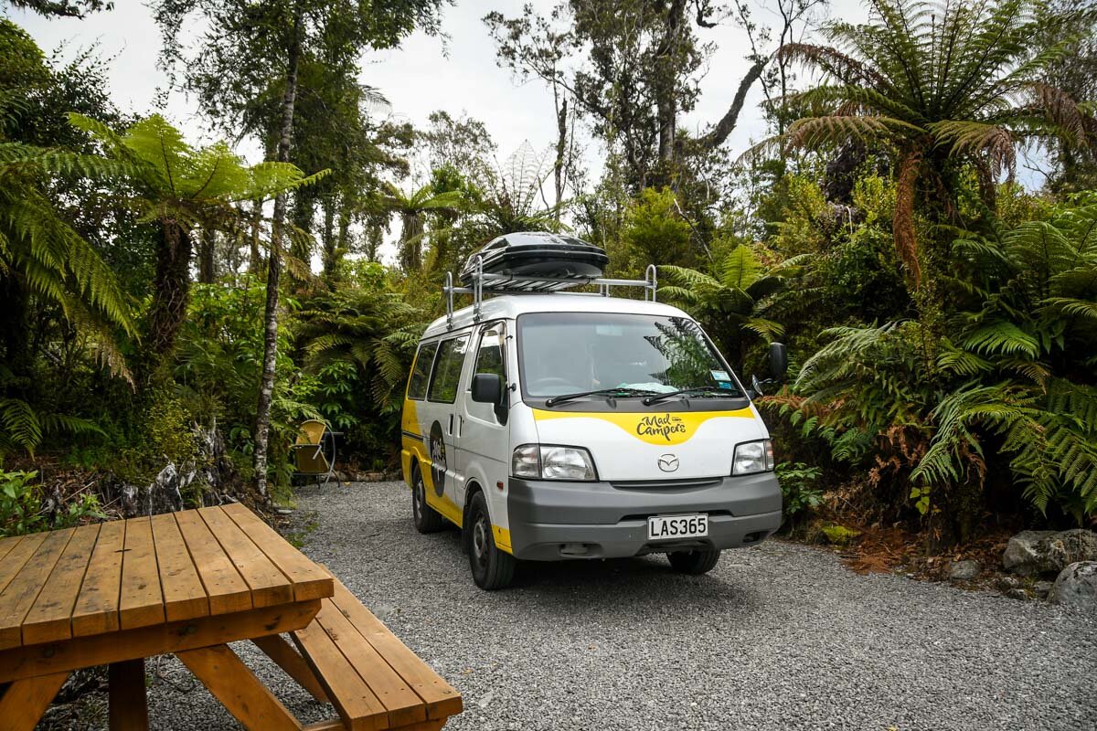 新西兰Campsites: Rainforest Retreat