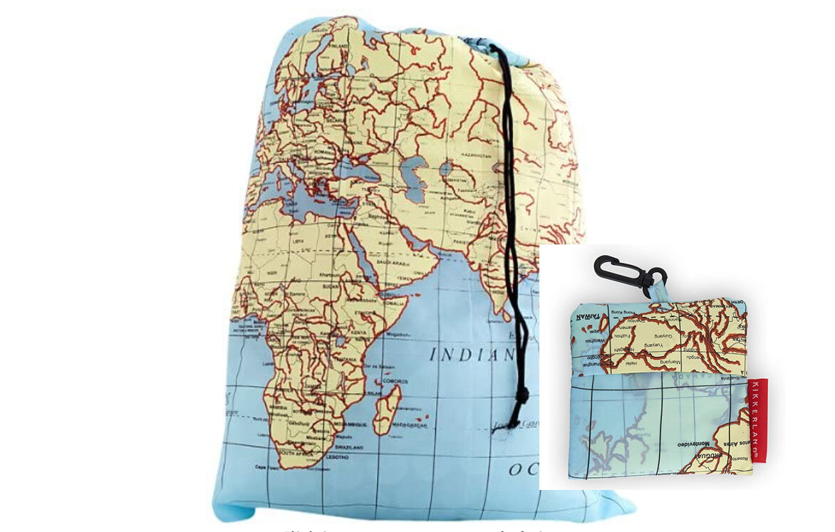 世界地图洗衣袋|图片来源:亚马逊