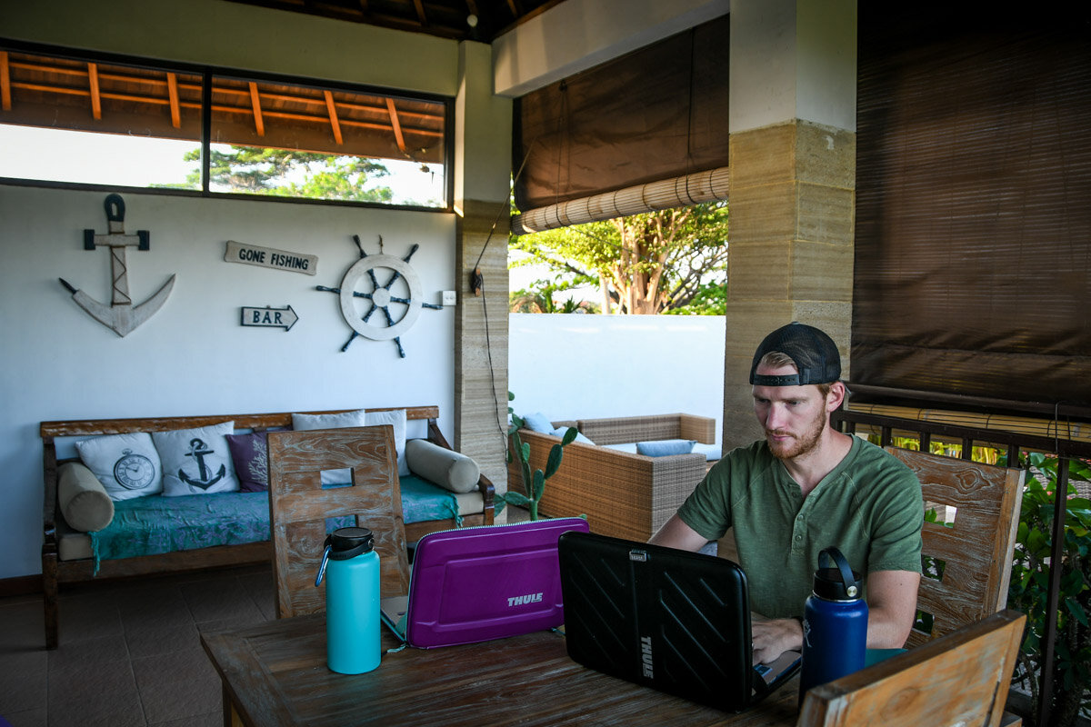 住在巴厘岛的Airbnb给了我们工作所需的空间