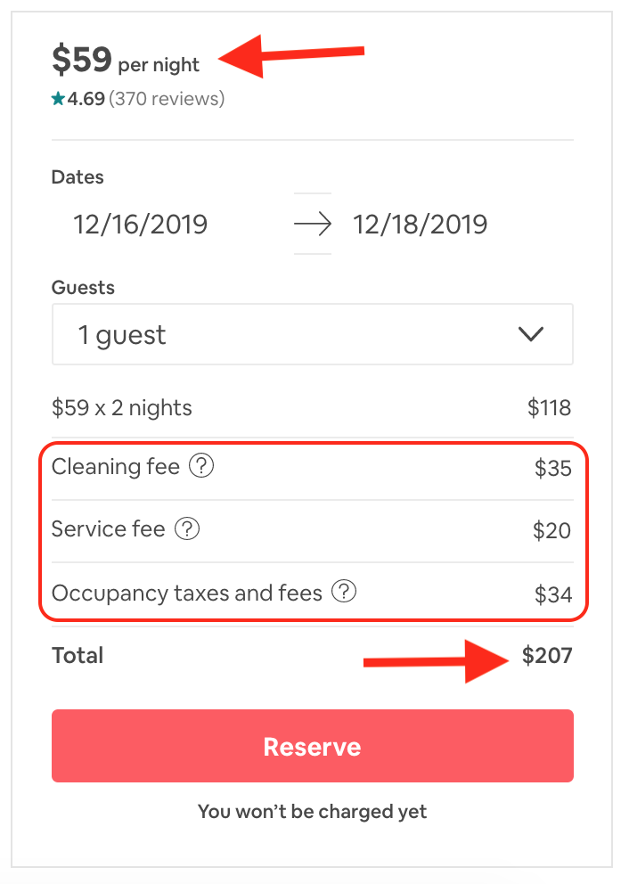 Airbnb服务费