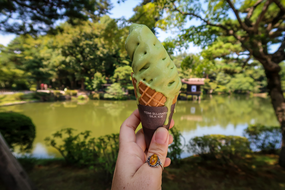 日本料理抹茶冰淇淋