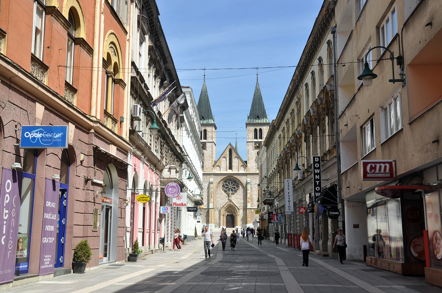 萨拉热窝主要步行街波斯尼亚旅游华体会最新登录网站