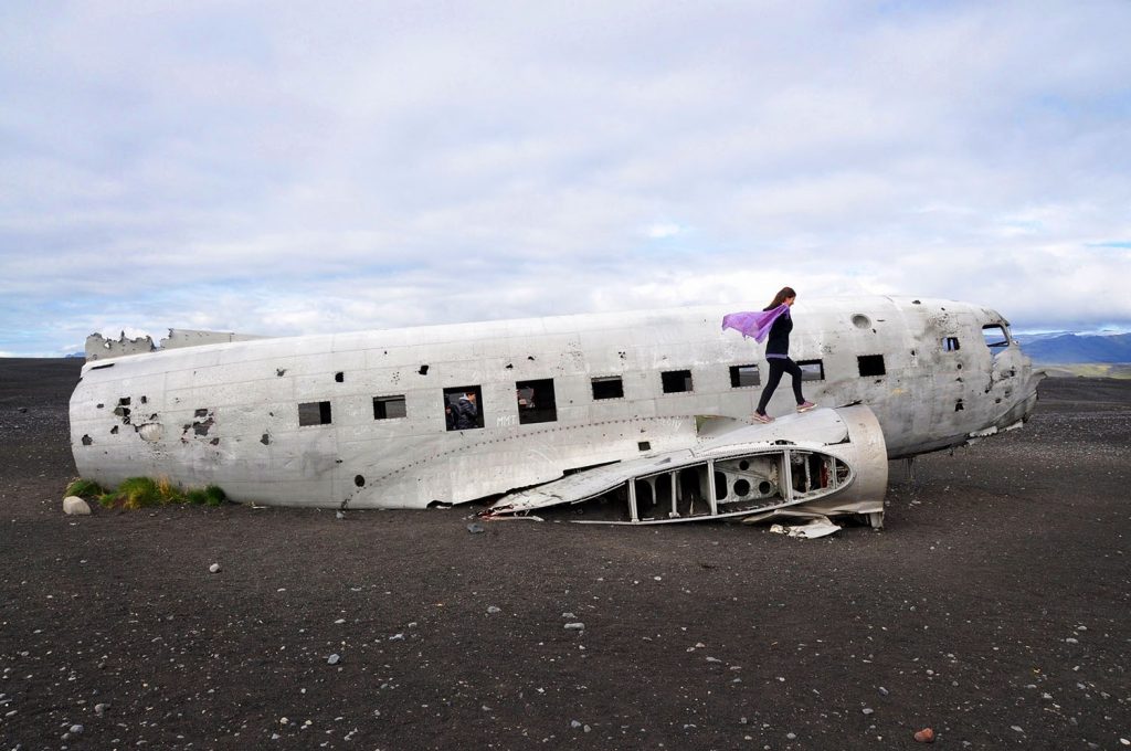 失事飞机+ +冰岛