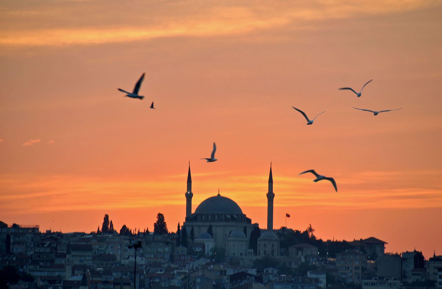 伊斯坦布尔的日落