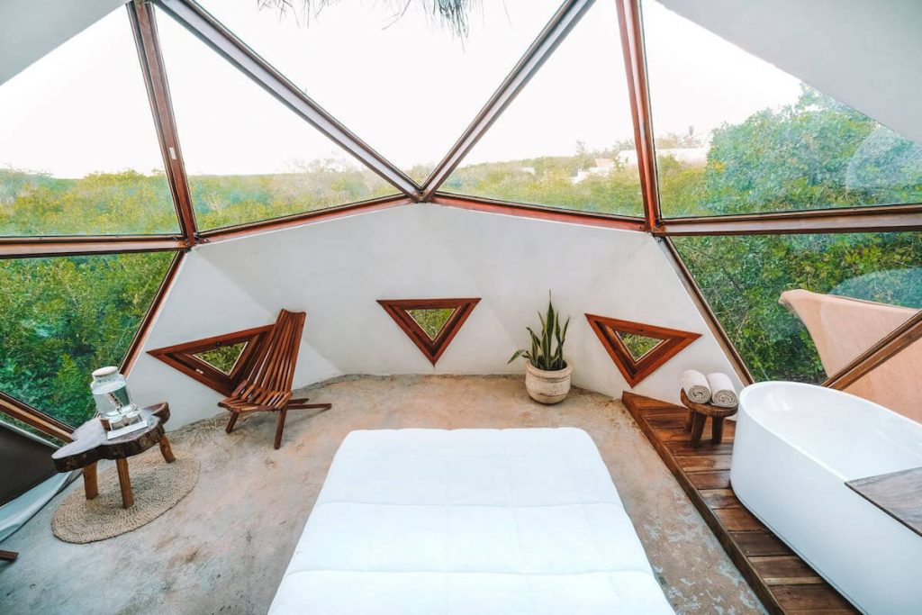 墨西哥Airbnbs |图卢姆的测地圆顶
