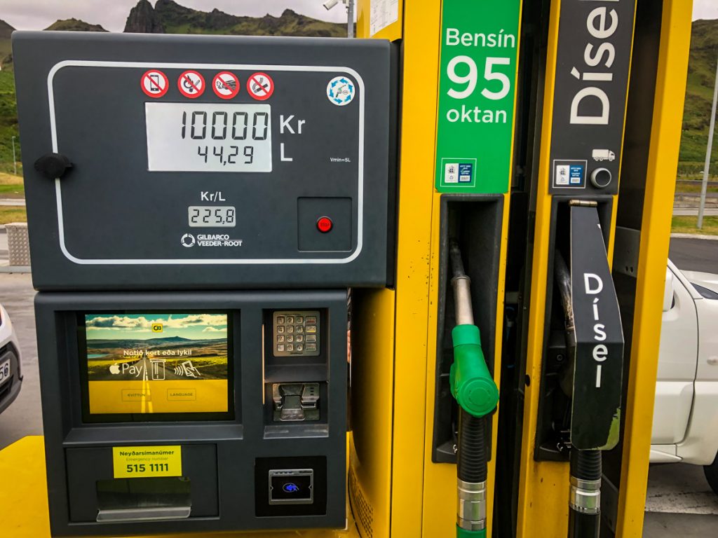 冰岛的汽油价格