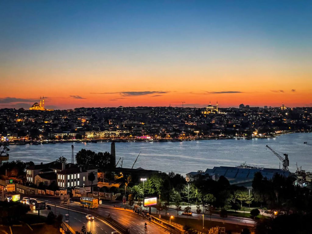 Istanbul sunset from Monkeybar