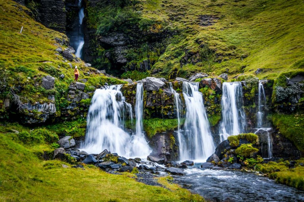冰岛Gluggafoss瀑布