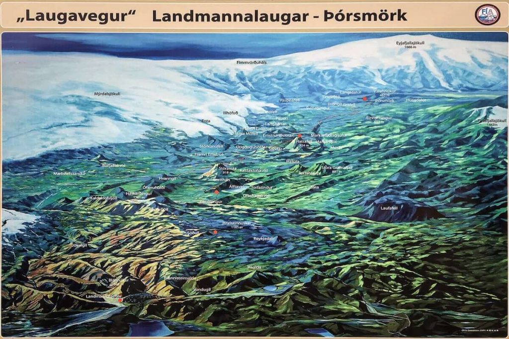 冰岛洛加维格小径地图