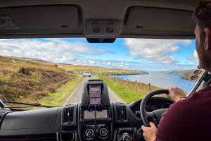 driving on Isle of Skye Scotland