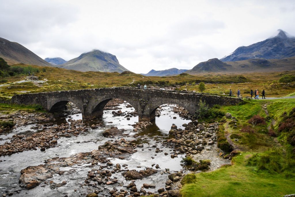 苏格兰斯凯岛的Sligachan老桥