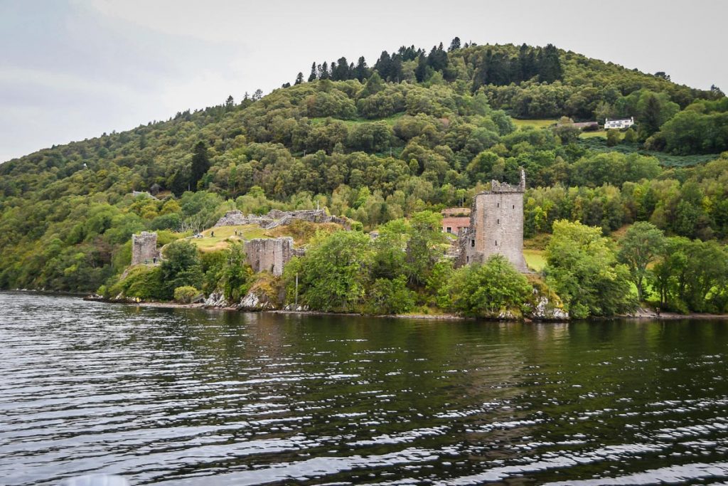 苏格兰尼斯湖的厄克特城堡