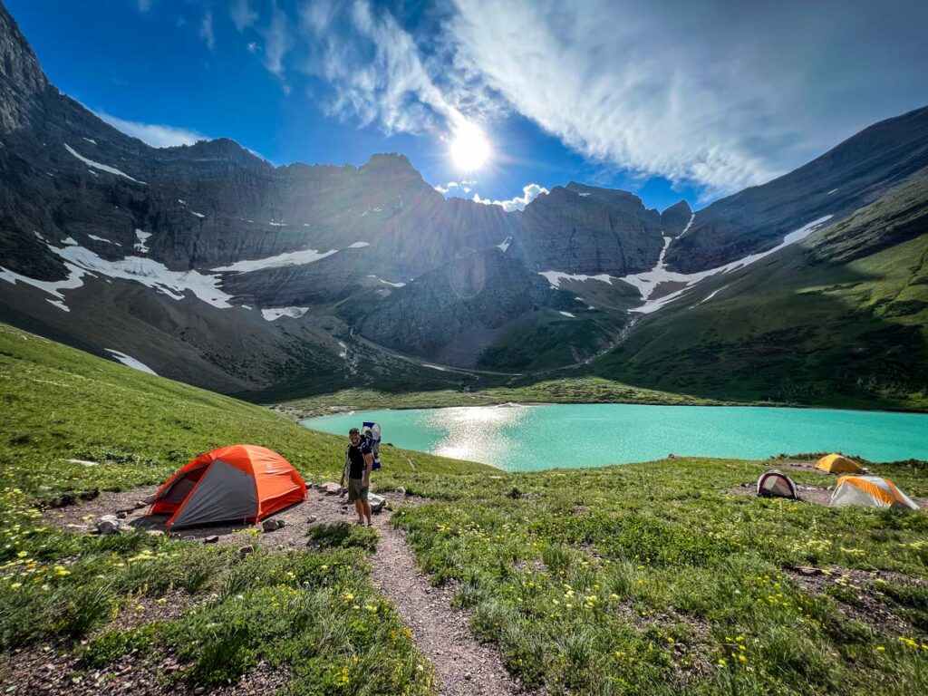 Cracker Lake Glacier National Park Backcountry camping