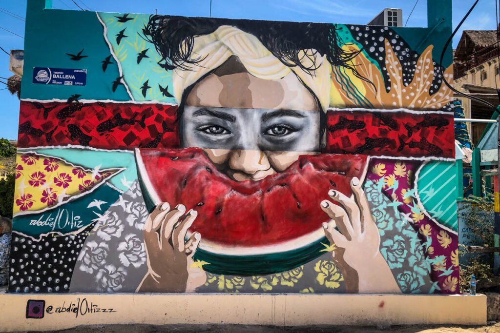墨西哥Isla Holbox的街头艺术