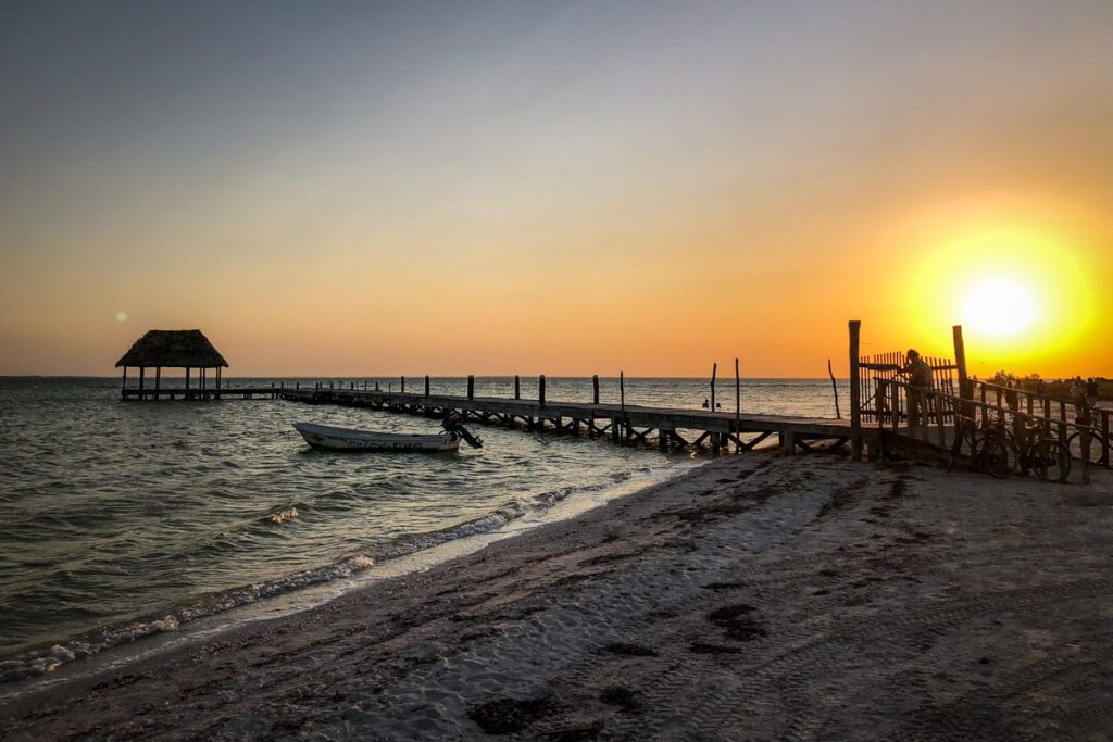 墨西哥Holbox岛的日落