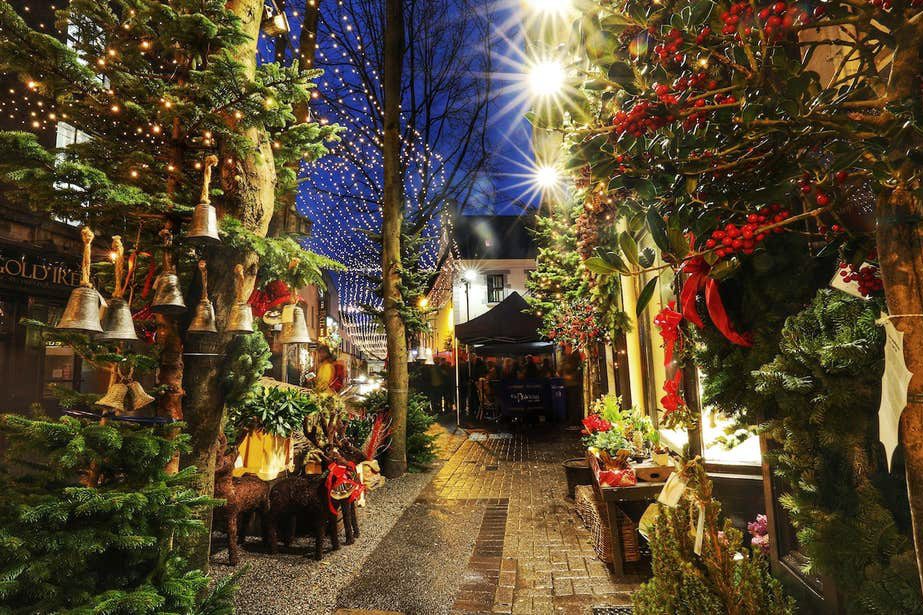 爱尔兰高威的圣诞市场